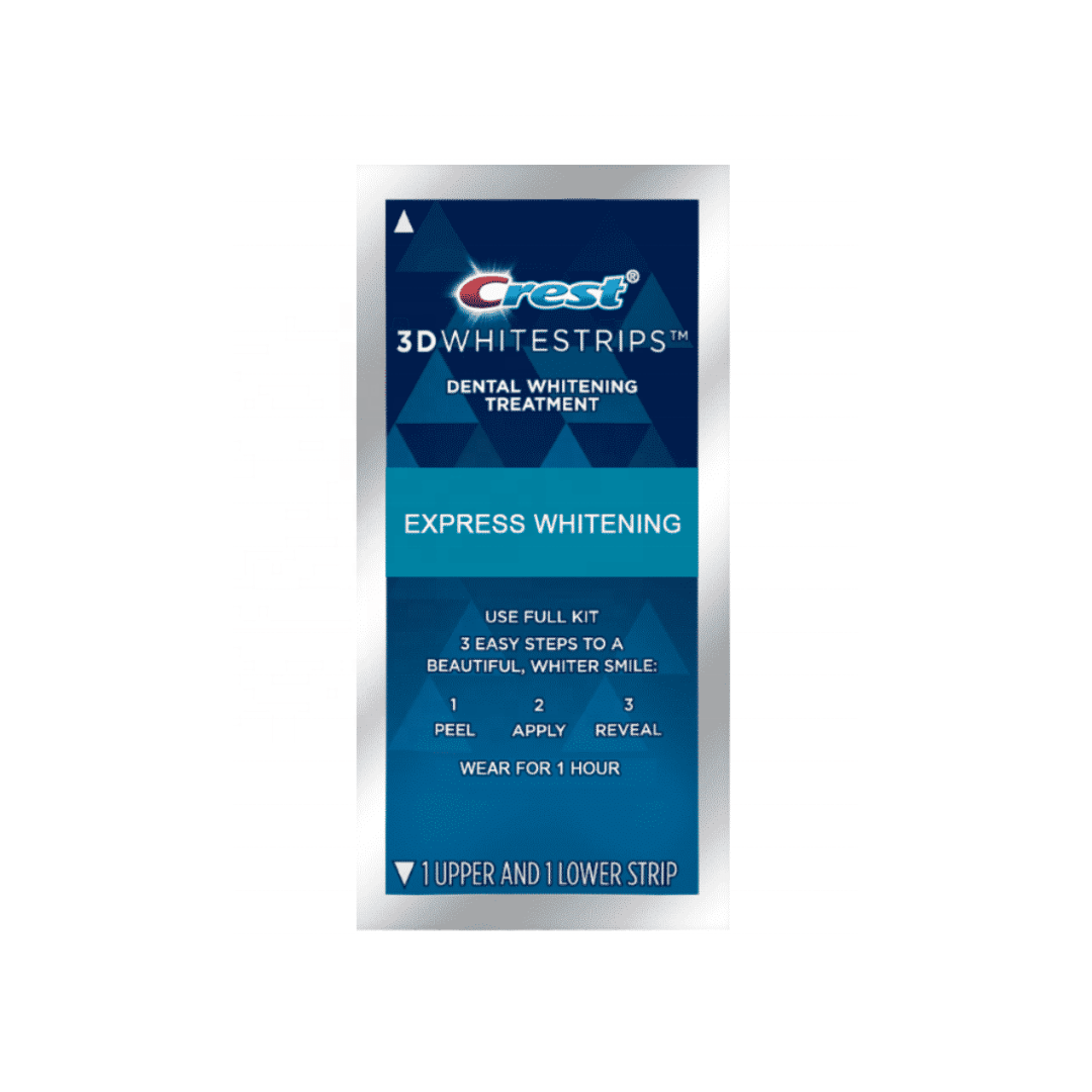 Crest 3D White Strips UK professional-strength teeth whitening for visibly whiter teeth in 7–21 days.