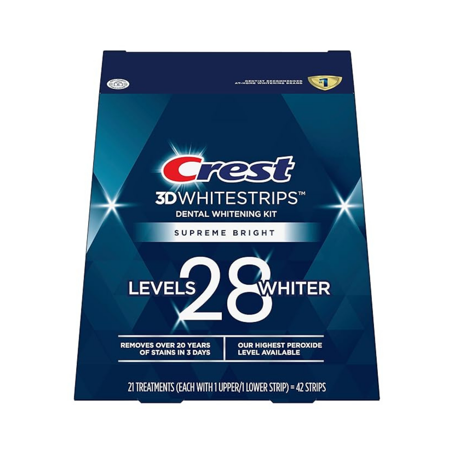 Crest 3D Whitestrips Supreme Bright Level 28 - Pearly Whites UK