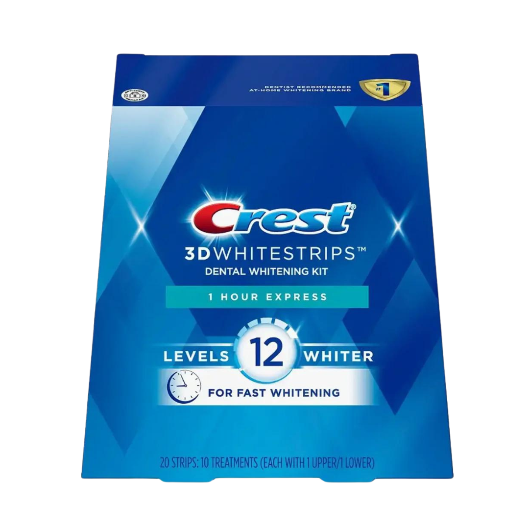 Crest 3D White Strips UK professional-strength teeth whitening for visibly whiter teeth in 7–21 days.