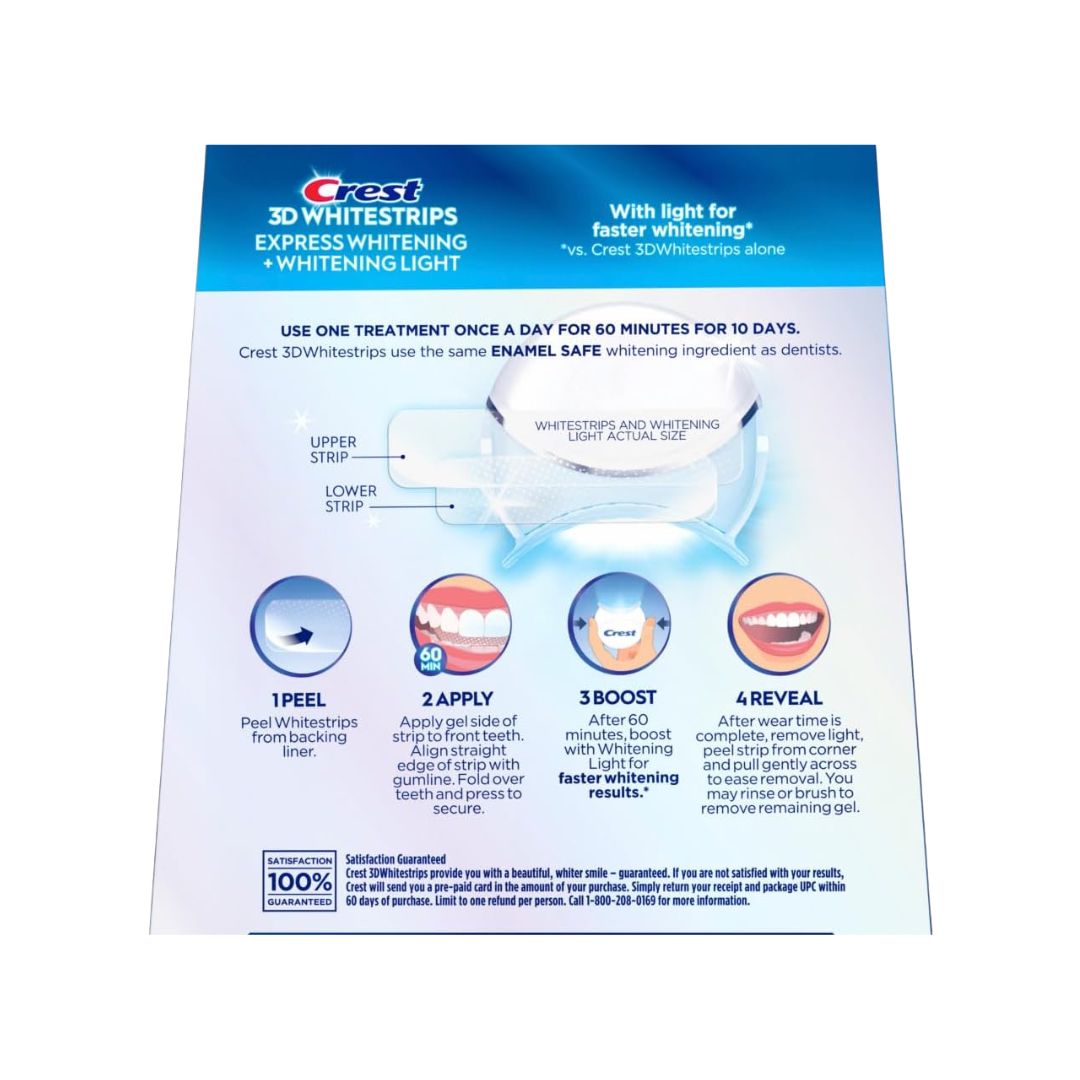 Crest 3D Whitestrips with Light - Pearly Whites UK