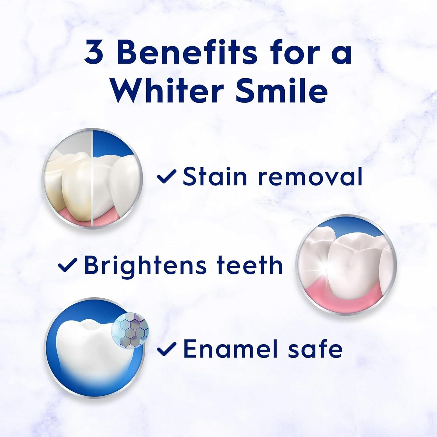 Crest 3D White Advanced Glamorous White Whitening Toothpaste (Pack of 3) - Pearly Whites UK