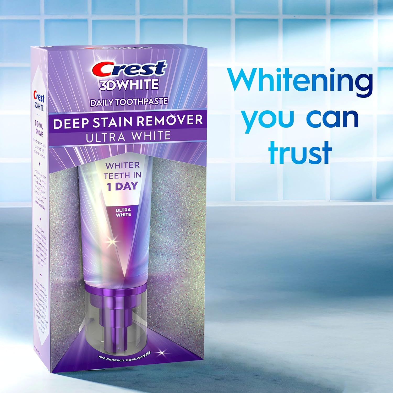 Crest 3D White Brilliance Deep Stain Remover Ultra White Toothpaste - 3.1oz