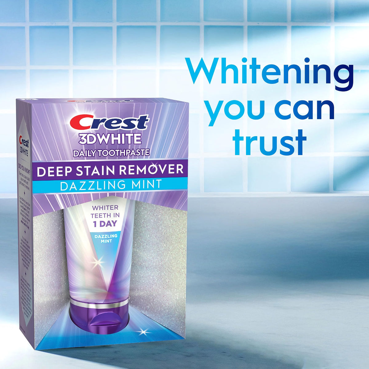 Crest 3D White Dazzling Mint Stain Remover Toothpaste 2.1oz
