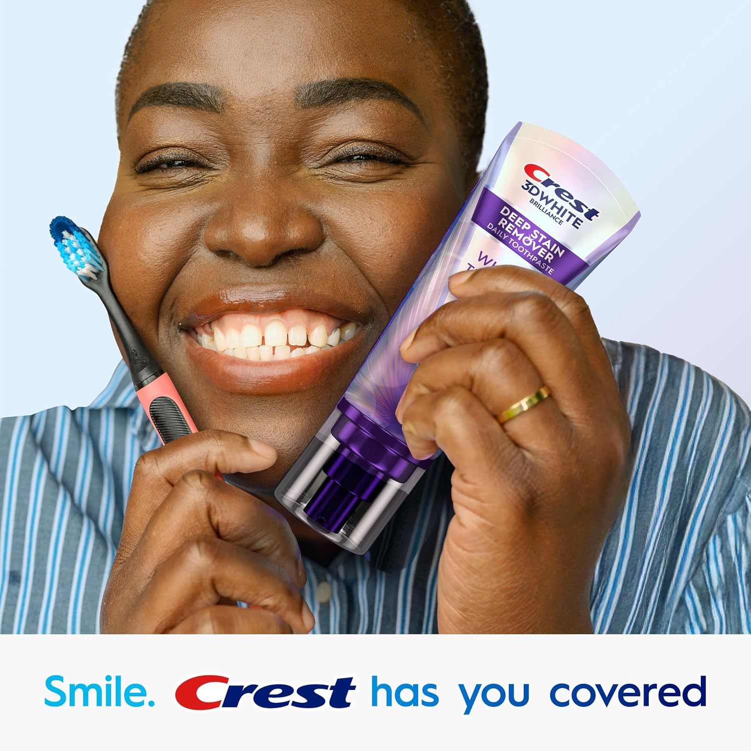 Crest 3D White Brilliance Deep Stain Remover Ultra White Toothpaste - 3.1oz