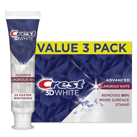 Crest 3D White Advanced Glamorous White Teeth Whitening Toothpaste
