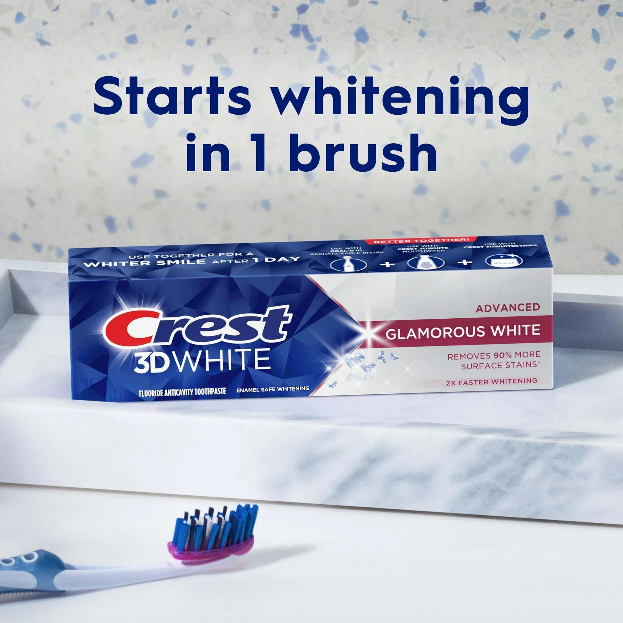 Crest 3D White Advanced Glamorous White Whitening Toothpaste
