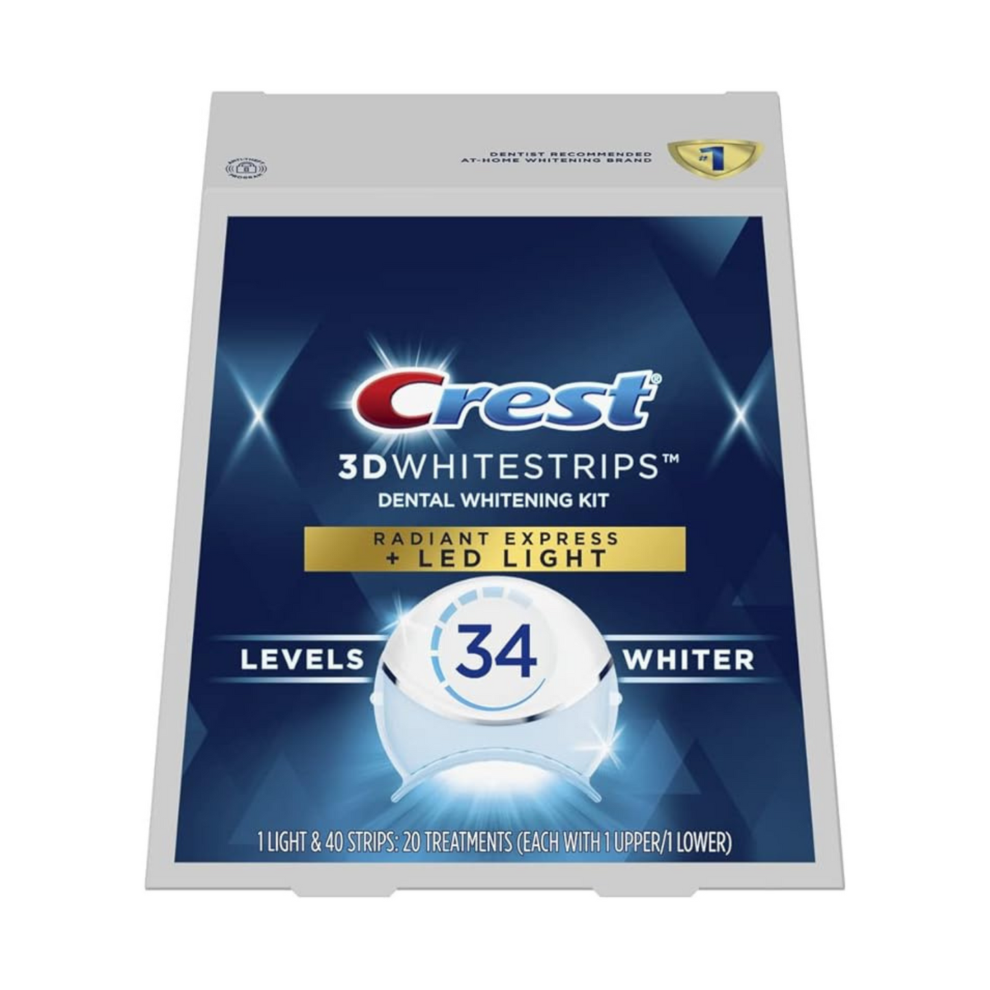 Crest 3D Whitestrips Radiant Express Plus Light - Pearly Whites UK