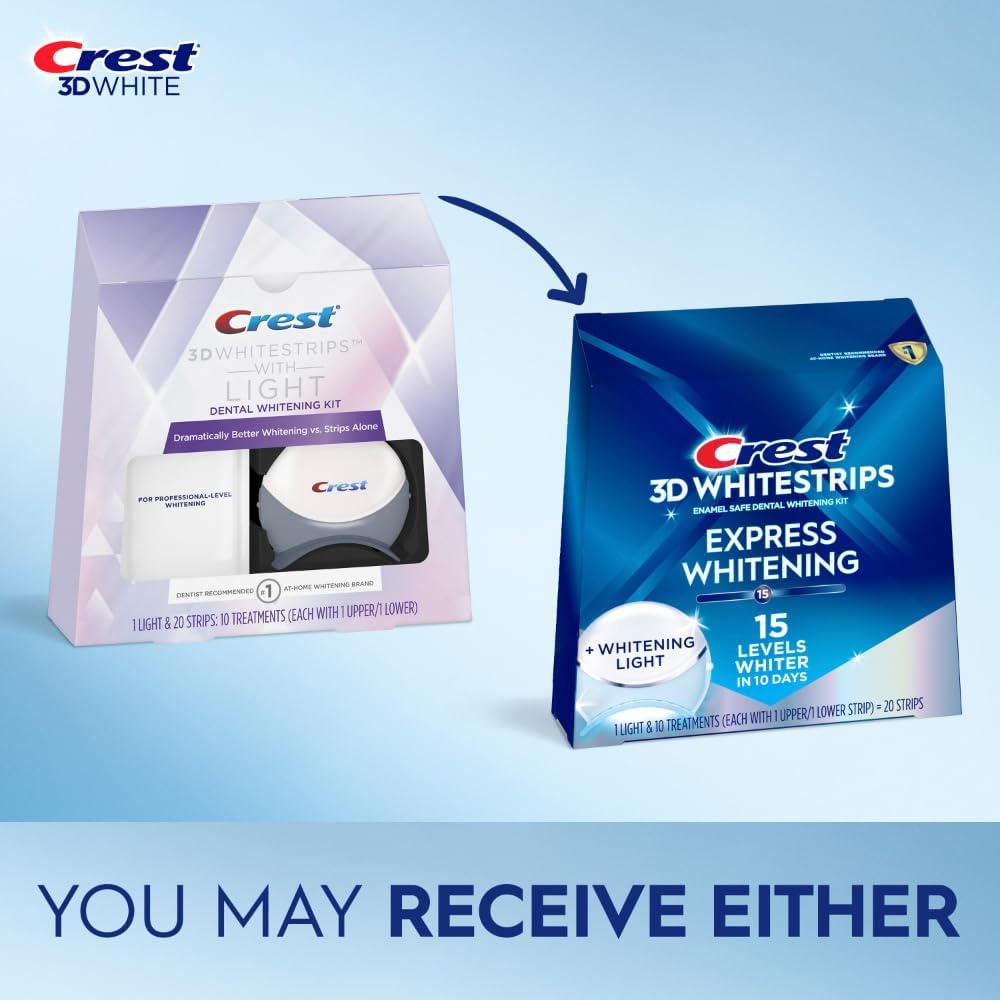 Crest 3D Whitestrips with Light - Pearly Whites UK