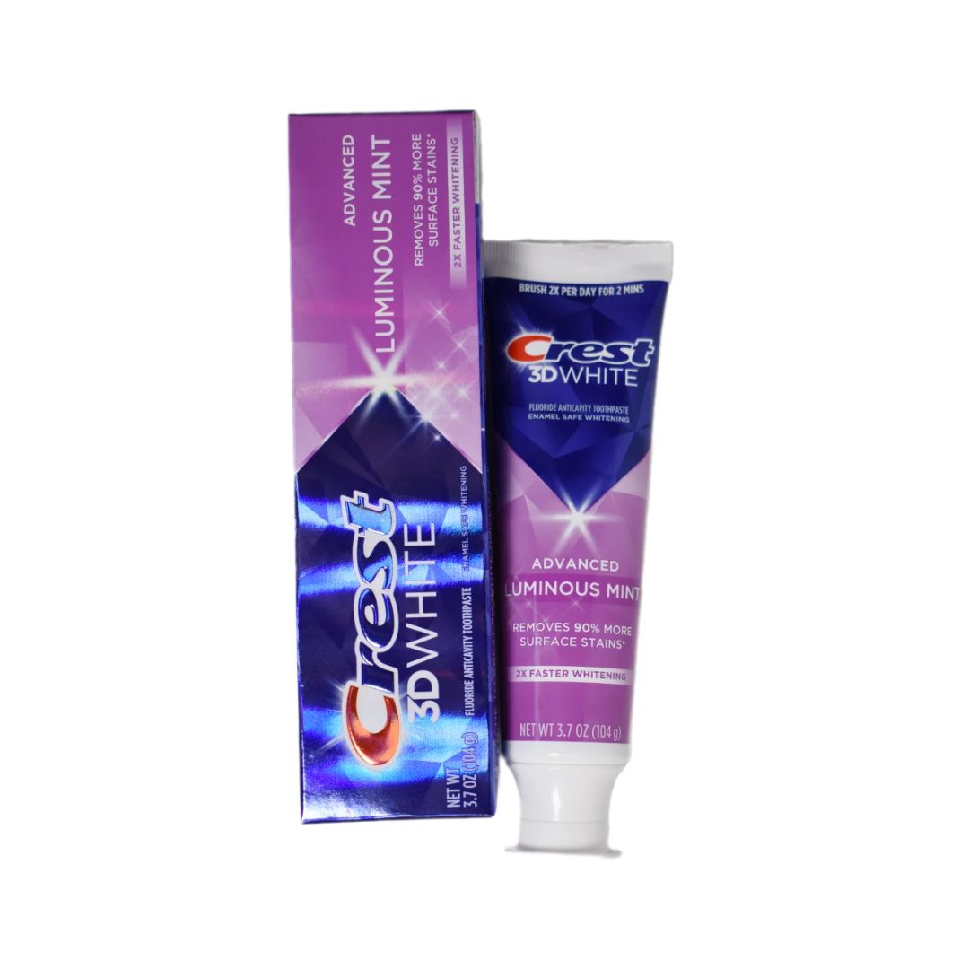 Crest 3D White Advanced Luminous Mint Whitening Toothpaste - Pearly Whites UK