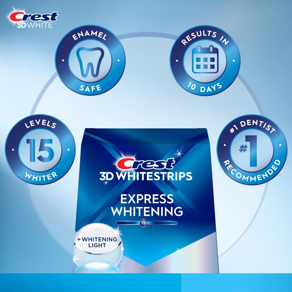 Crest 3D Whitestrips with Light - Pearly Whites UK