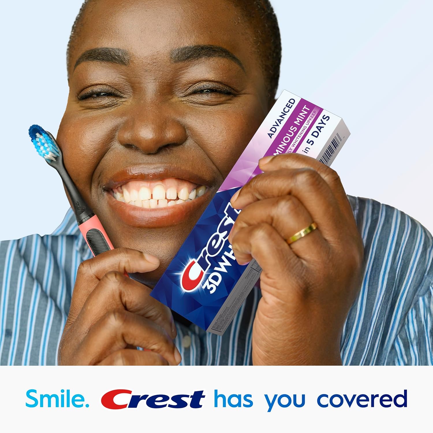 Crest 3D White Advanced Luminous Mint Whitening Toothpaste - Pearly Whites UK